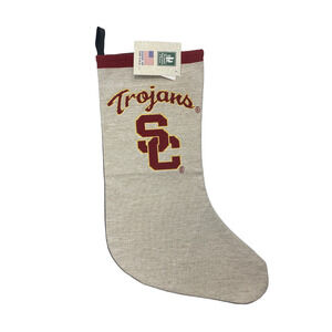 Trojans Christmas Tapestry Stocking University of Southern California - NWT